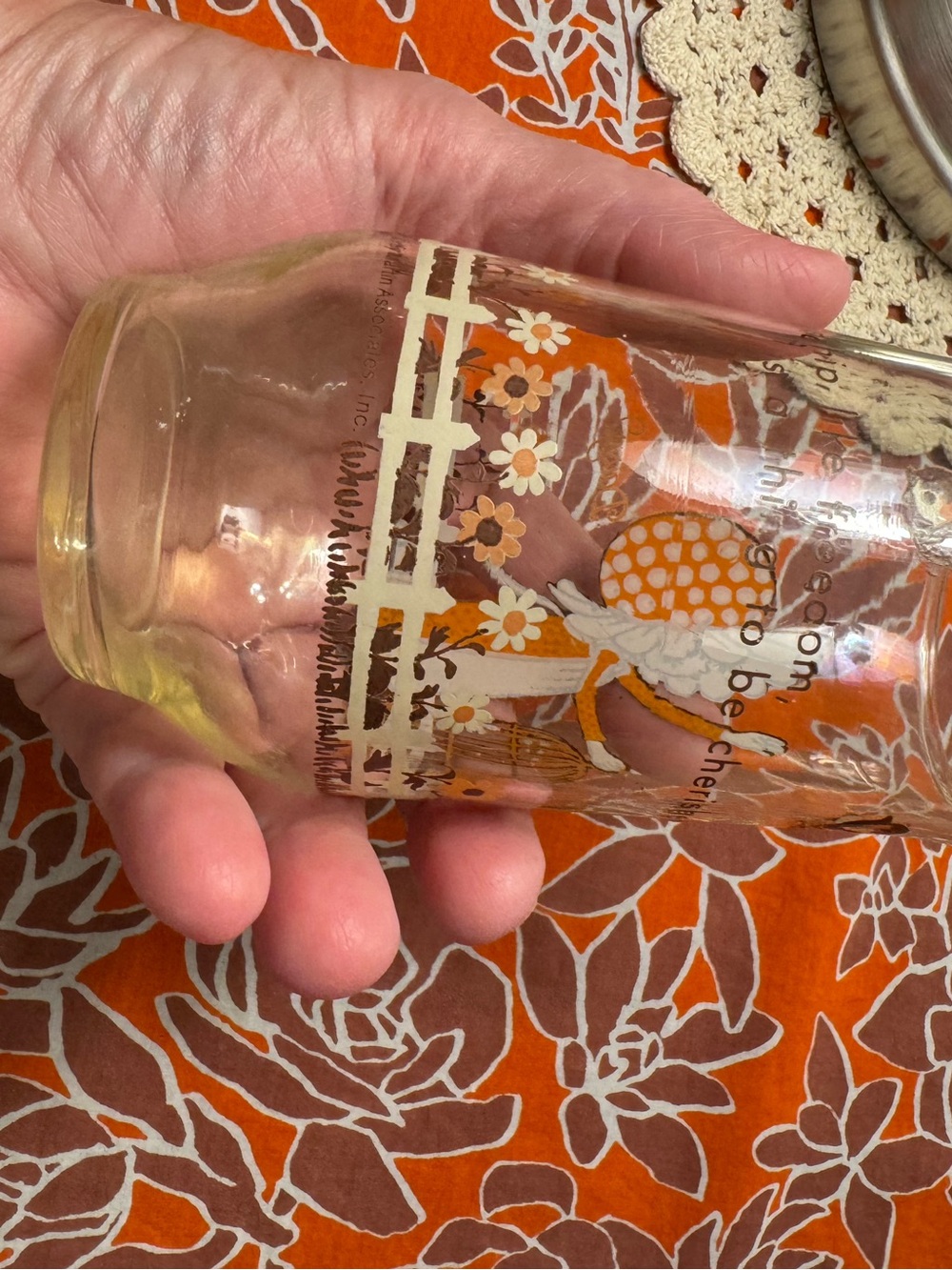 Vintage Kirby Martin Daisy Holly Hobbie Glass - Picture 8 of 13